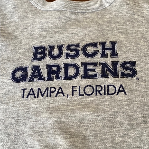Bush Gardens Tampa, Florida sweat shirt tag missing size M pit to pit 19 1/2” - Picture 1 of 7